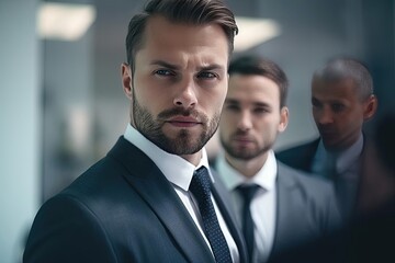 Fototapeta premium Handsome Male: Portrait of Security Business Agent
