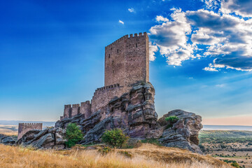Zafra rock castle in Castilla-La Mancha.