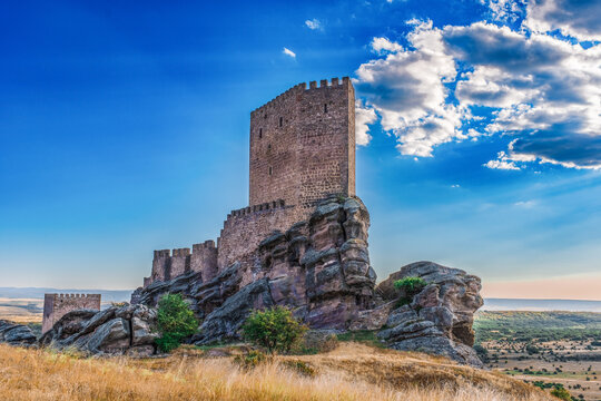 Zafra rock castle in Castilla-La Mancha.