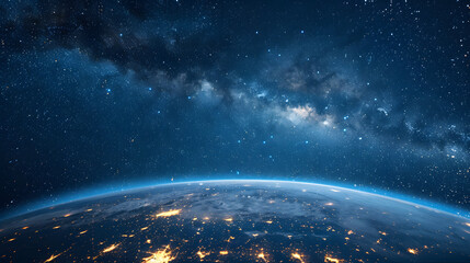 A view of planet Earth from space - obrazy, fototapety, plakaty