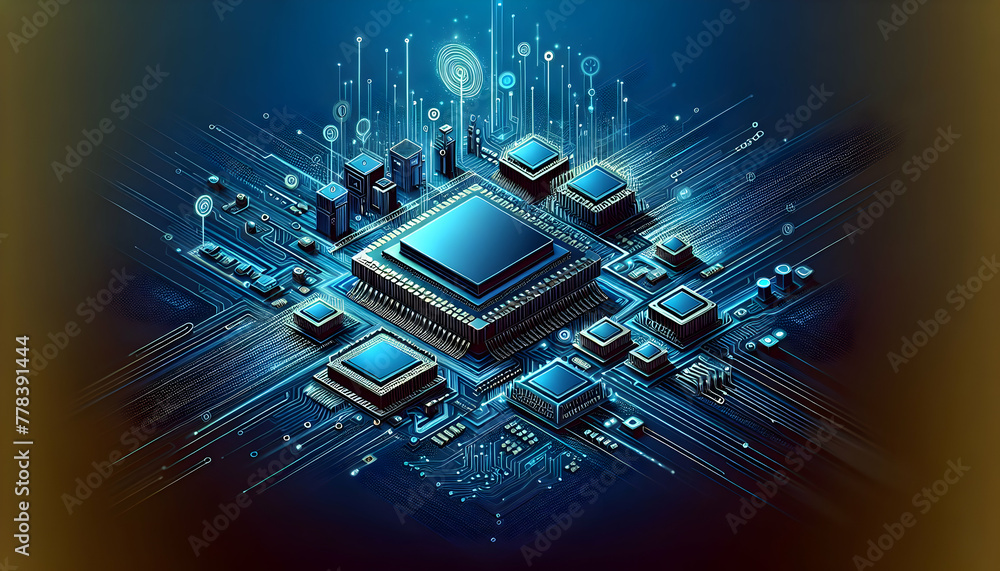 Poster for advertisement and banner as silicon streams streams of silicon inspired designs reflecting the f