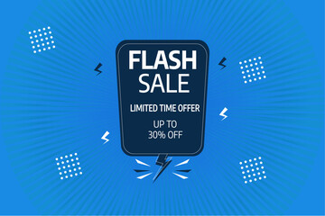 special offer, flash sale mega offer in blue color theme, limited time offer, best banner design for social media and corporate companies, banner, design, illustration, vector, art,