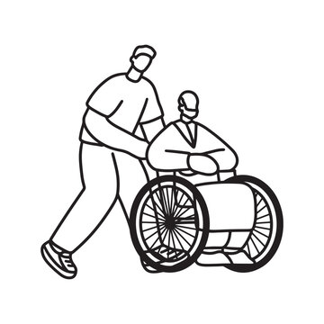 Hand drawn family illustration Outline Drawing Line Art Drawing