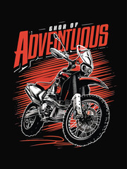 motorcycle rider silhouette, motorcycle on a black background, silhouette of a Biker, black t-shirt design, motorcycle t-shirt design,  Adventure T-shirt design
