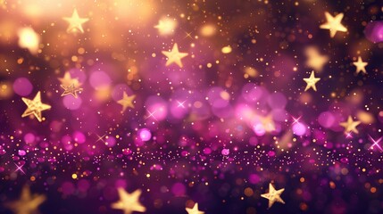 pink luxury glitter and bokeh particles, pink bokeh background, holiday festival background - obrazy, fototapety, plakaty