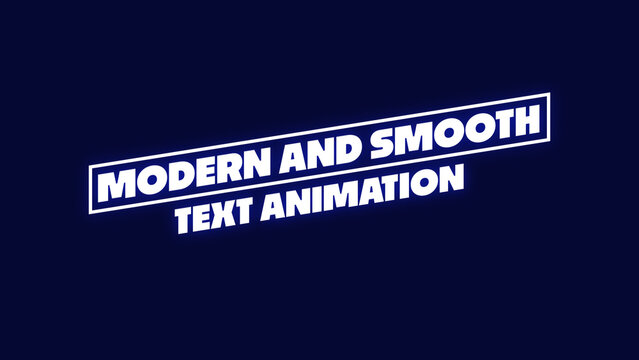 Modern and Smooth Text Animation