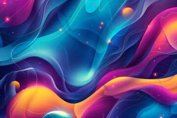 Futuristic AI abstract background, blending technology and creativity, ideal for digital art, presentations