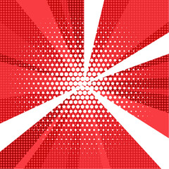 vector abstract background of red and white star burst