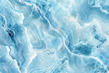 A calming pattern of light blue marble, with veins of white and icy blue swirling together 32k, full ultra HD, high resolution - obrazy, fototapety, plakaty