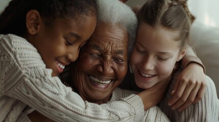 Fototapeta premium A Tender Generational Embrace
