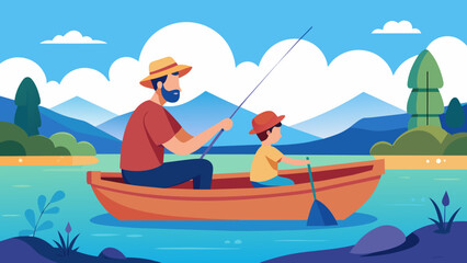 Obraz na płótnie Canvas fishing boat vector illustration