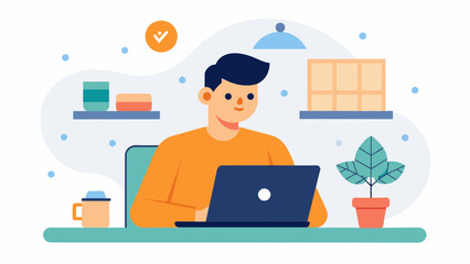 filansing worker vector illustration