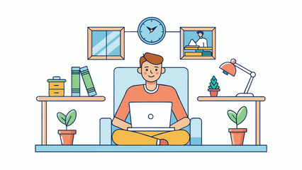 filansing worker vector illustration