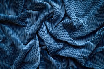 Blue Corduroy Background for Jeans or Textile Industry. Corduroy fabric for sewing and dressmaking from tailor or sew perspective