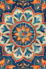 Fototapeta na wymiar Floral mandalas: ornamental patterns inspired by Eastern cultures. Islamic, Arabic, Indian, Turkish, Pakistani, Chinese, and Ottoman motifs in a vector illustration.