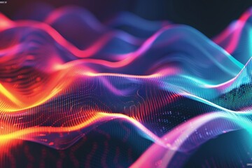 Futuristic AI abstract background, blending technology and creativity, ideal for digital art, presentations