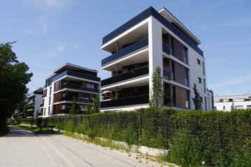 Moderne Architektur am Hammersteinweg in Magdeburg