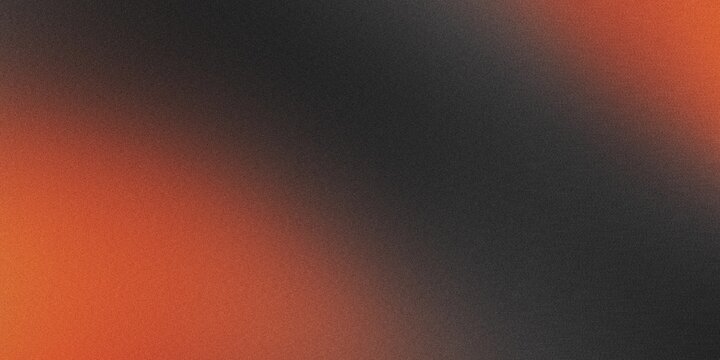 Black And Orange Gradient Background With Grainy Texture