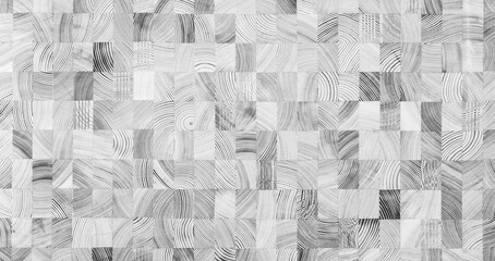 Black and white photo of a wooden patterned surface with many dots. The photography is abstract and...