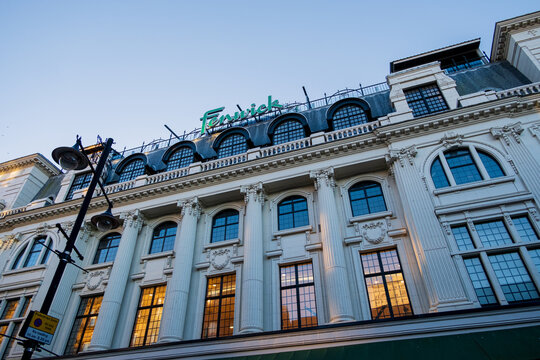 Newcastle upon Tyne: 15th Jan 2024: Fenwick department store exterior on Northumberland Street