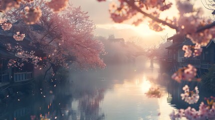 Cherry Blossoms Storytelling A Spring Scene Captured Through Documentary Editorial and Magazine...