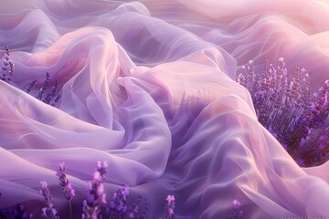Chiffon Fabric Meets Lavender Fields A Tribute to Documentary Editorial and Magazine Photography