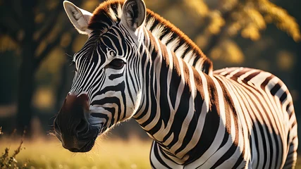 Tuinposter zebra in zoo © Shahid
