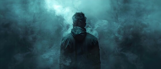 Obraz premium Revenge in Mist: A Silent Quest. Concept Adventure, Mystery, Revenge, Stealth, Fantasy