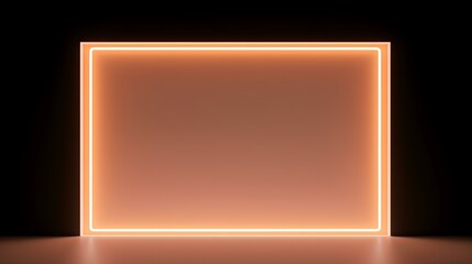 Abstract peach fuzz Neon Light Showroom for Product Presentation