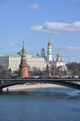 Obraz premium The Moscow Kremlin in the spring.