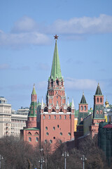 Obraz premium The Moscow Kremlin in the spring.
