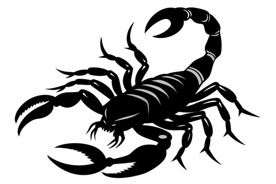 scorpion-black-silhouette-vector-on-white-background.