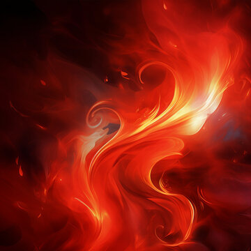 abstract red background with smoke