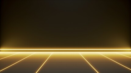 Abstract yellow Neon Light Showroom for Product Presentation
