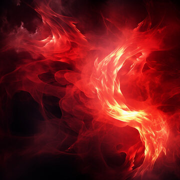 abstract background with fire