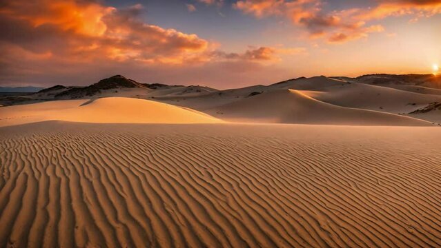 Primal Earth Images Sund Dunes Sunset 4 K Stock