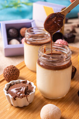 Pudim de leite condensado com nutella - vanilla pudding