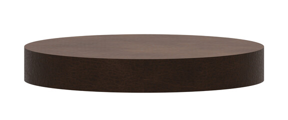 empty round or cylinder podium isolated with transparent background
