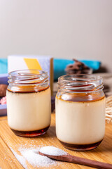 Pudim de leite condensado no pote - vanilla puding