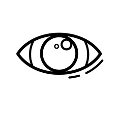 eye, sight, looking - vector icon