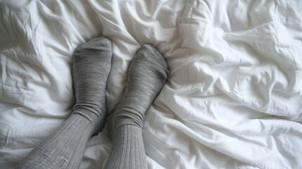 A Pair of Feet in Socks