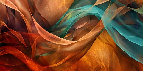 a colorful swirls of fabric