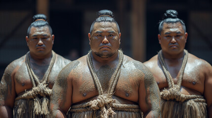 Sumo Wrestlers Ceremony: Before a match begins, sumo wrestlers perform a ceremonial ritual to purify the ring and invoke the blessings of the gods. Clad in traditional loincloths a