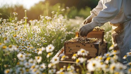 Beekeeping is an interesting aspect of farming for honey production