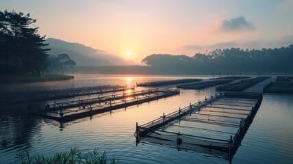 Fish farming is growing in popularity for sustainable seafood production