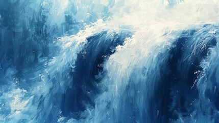 Pastel Waterfall: Abstract Flow.