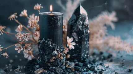 magic black candle.