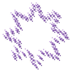 Particle star frame. Vector illustration.	