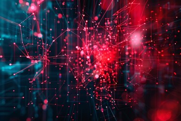 Obraz premium Abstract background showcasing IT technology, illustrating complexity and innovation.