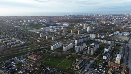 Urban Horizons: Aerial Views of Cityscapes